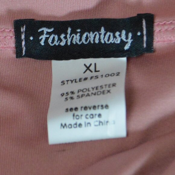 Blush Pink Fitted Stretch Mini Skirt XL - Picture 3 of 3